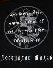 Load image into Gallery viewer, Darkened Nocturn Slaughtercult - Nocturnal March Tshirt
