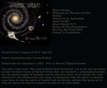 Load image into Gallery viewer, Darkest Grove - Coming Of 2012 Digi CD