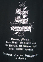 Load image into Gallery viewer, Darkened Nocturn Slaughtercult - Follow The Call For Battle Tshirt
