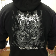 Load image into Gallery viewer, Demoncy - Enthroned Is The Night ZIP UP HOODIE
