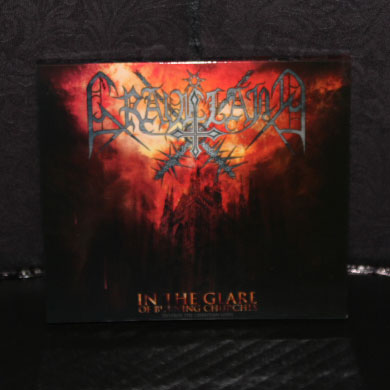Graveland - In The Glare Of Burning Churches slip CD  (Warheart version)
